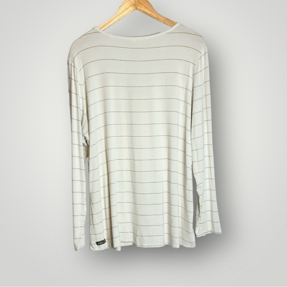 Matilda Jane Moments With You Top Size XXL Glitz & Glamour Striped Scoop Neck - Picture 8 of 11